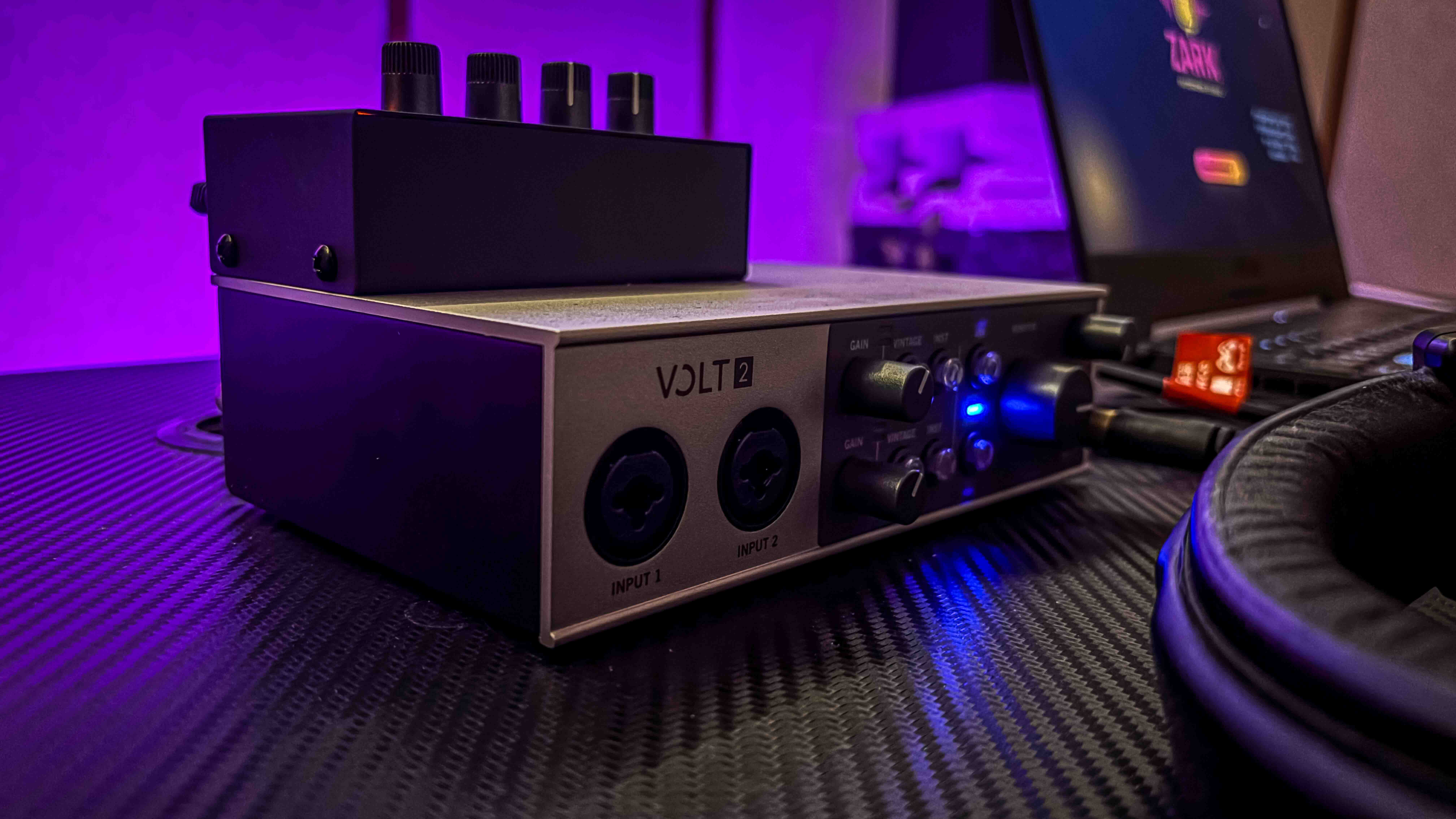 Universal Audio Volt 2 audio interface close-up